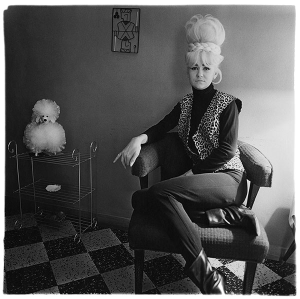 Arbus Lady Bartender At Home 1964